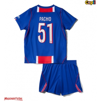 Paris Saint-Germain Willian Pacho #51 Echipament de Fotbal Replică 2026-27 Copii Acasa (+ Șorturi)